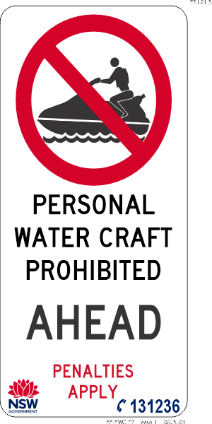Personal Watercraft Prohibited - pr1213_ahead