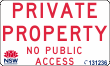 Private Property No Public Access - ad1074 Thumb 