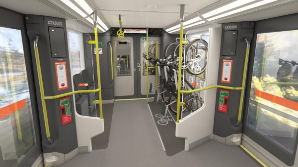 Artist's impression of dedicated space for bulky items and bikes