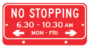 R5-407n - No Stopping (Top Plate)