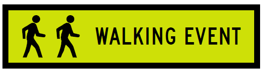 TM9-9-3n(B) - Walking Event (Symbolic) (MMS Insert - To Be used on Multi Message Sign panels Only)