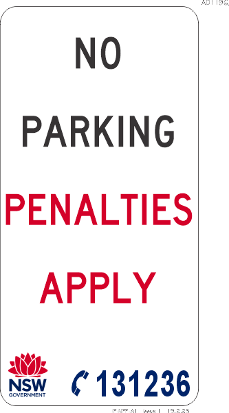 No Parking Penalties Apply - AD1196