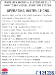 Monitored Vessel Pump Out Facility Operating Instructions - IN1068