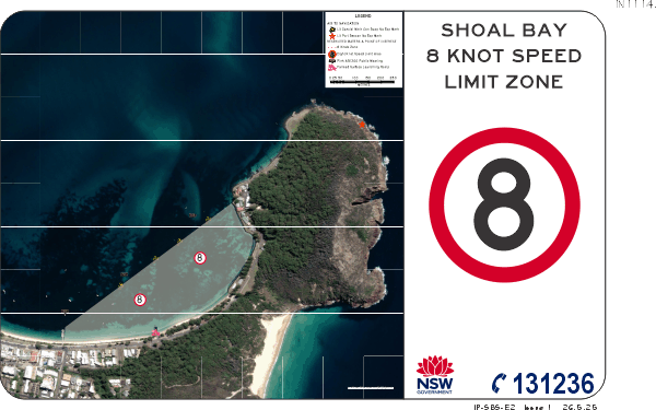 Shoal Bay 8 Knot Speed Limit Zone - SP1114