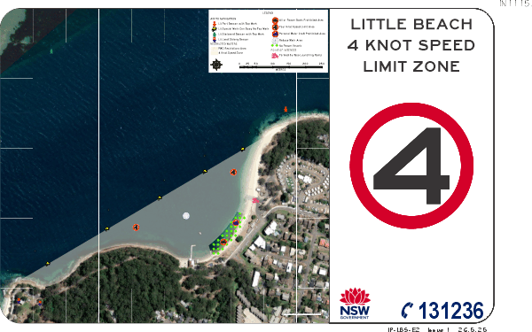 Little Beach 4 Knot Speed Limit Zone - SP1115