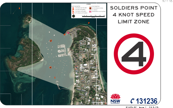 Soldiers Point 4 Knot Speed Limit Zone - SP1118