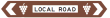 Local Road Name (single directional chevrons) (example only) - g11-204n Thumb