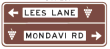 Two Local Road Names + Arrows (example only) - g11-207n Thumb