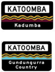 Locality Name Sign (Aboriginal Language & Local Country name examples) (Indigenous) (Examples Only) - g6-1-2n Thumb