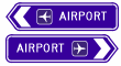 (Airport Symbolic) Airport, Intersection Direction Left/Right (Example Only) - g7-291n Thumb 