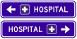 Hospital plus Symbol (Advance Direction Left or Right) (Example Only) - g7-307n Thumb 