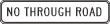 No Through Road (1 line) - g9-19n Thumb