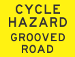 Cycle Hazard Grooved Road - t2-207n Thumb 