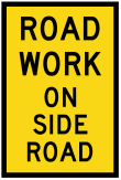 Roadwork On Side Road (Mms Insert - To Be used on Multi Message Sign panels Only) - tm1-25_d Thumb 