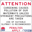 Attention Careening Causes Pollution Unless Precautions Are Taken Penalties Apply - ad1053 Thumb 