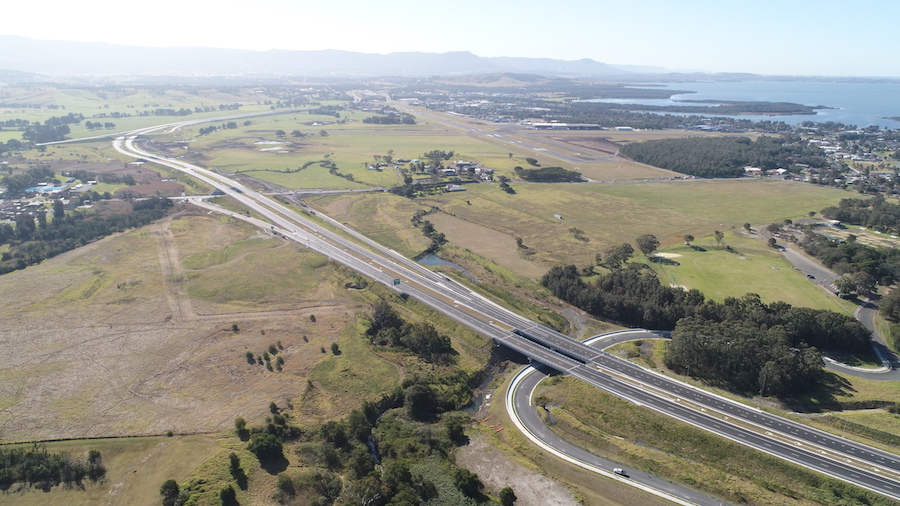 New motorway near Croome Regional Sporting Complex facing north
