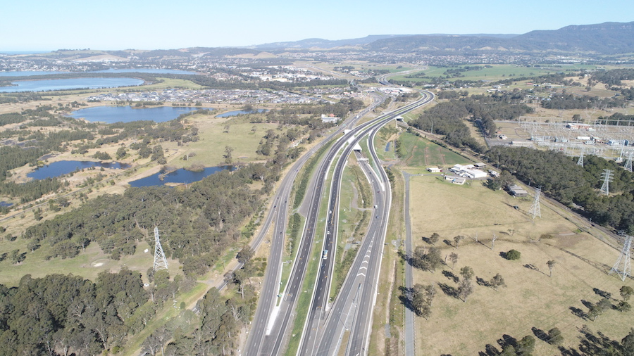 New motorway Yallah facing south