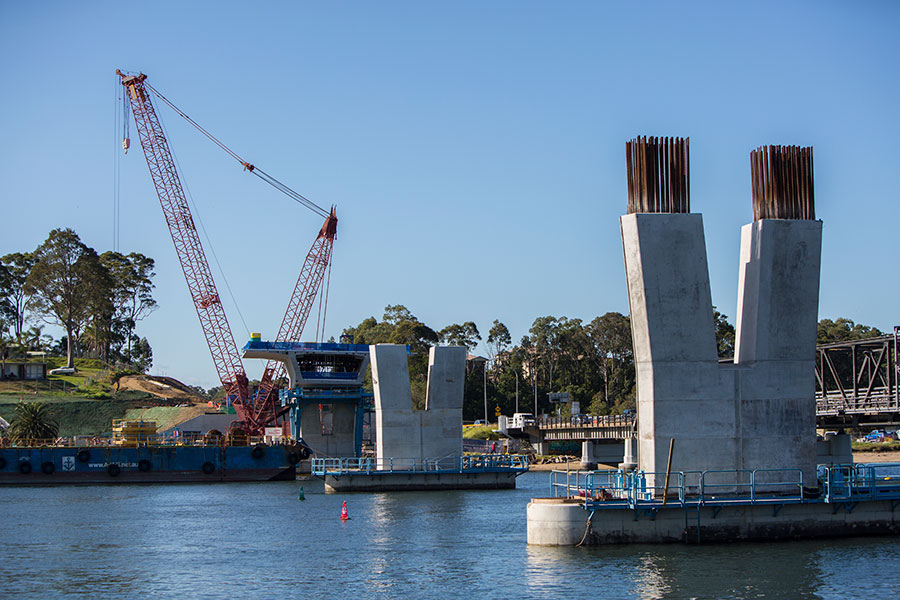 New bridge substructure May 2020