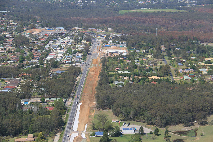Looking south toward Bomaderry
