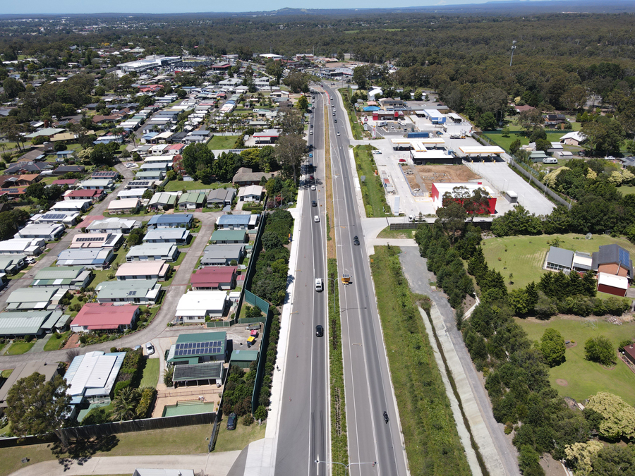 Bomaderry Straight looking south