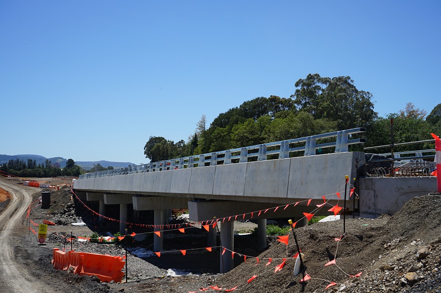 Construction on Jaspers Creek Bridge