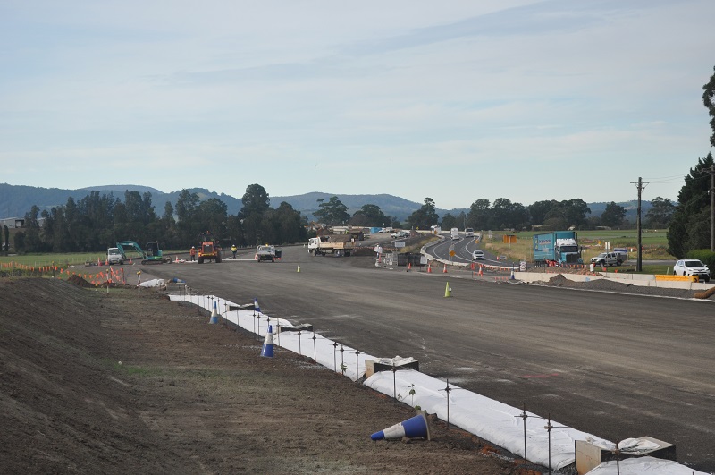 Looking north towards Flying Fox Creek and the new heavy vehcile inspection area