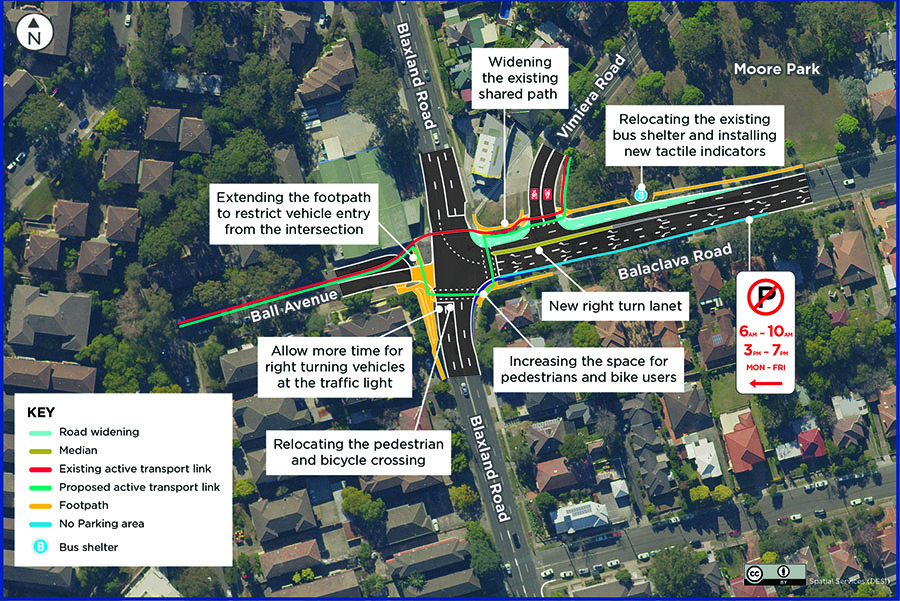 Proposed intersection upgrade works on Rooty Hill Road North and Bottles Road, Plumpton