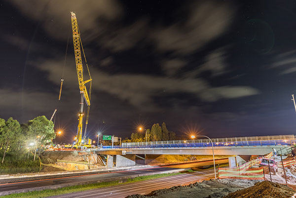 Bridge widening of Narellan Road over the M31 Hume Motorway, Campbelltown