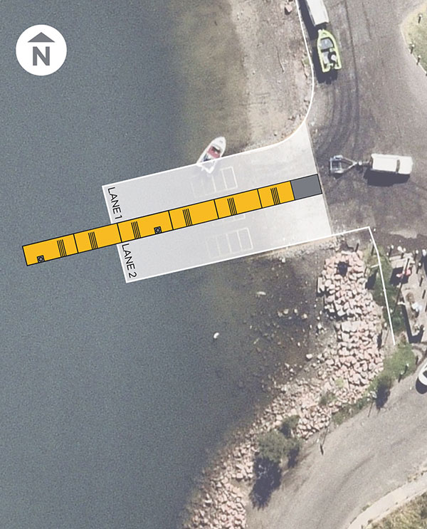 Carrington Foreshore boat ramp upgrade map