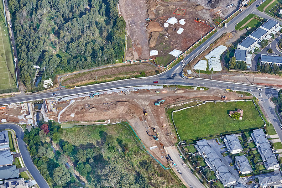 New proposed Severn Vale/Arnold Ave intersection currently in earthworks