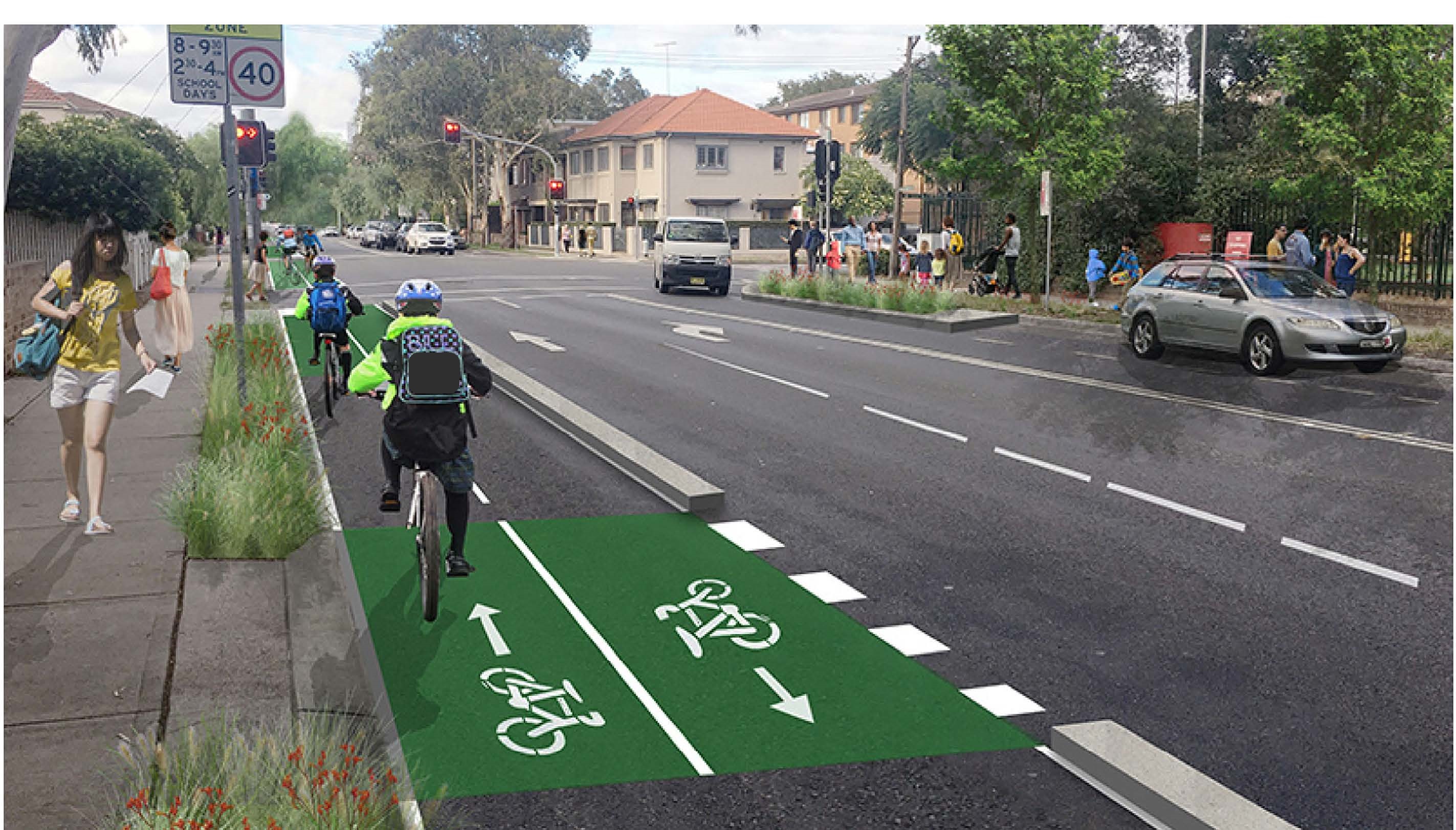 Artist impression - Improvements at the Doncaster Avenue and Todman Avenue intersection