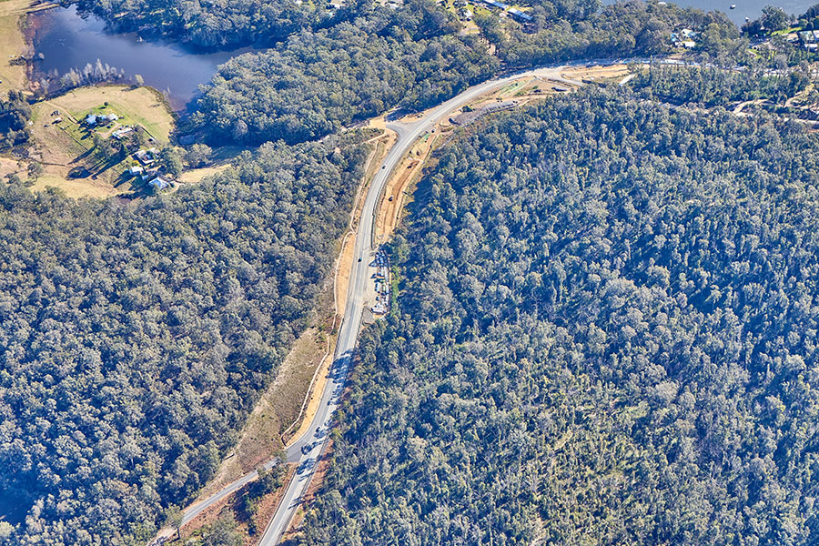 Earthworks along the Kings Highway near Thule Road