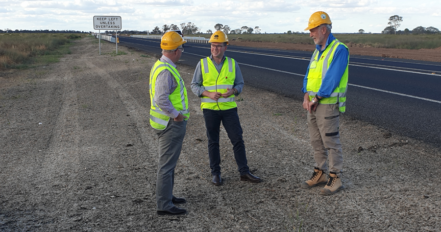 Visit by local MP Adam Marshall, Mbr for Northern Tablelands and Federal Member Mark Coulton