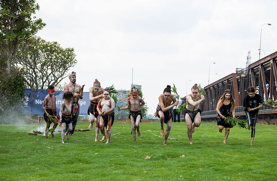 The Berinbah Dance Group performing at the community day
