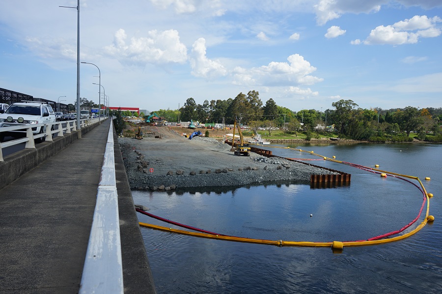 Temporary rock platform - October 2020