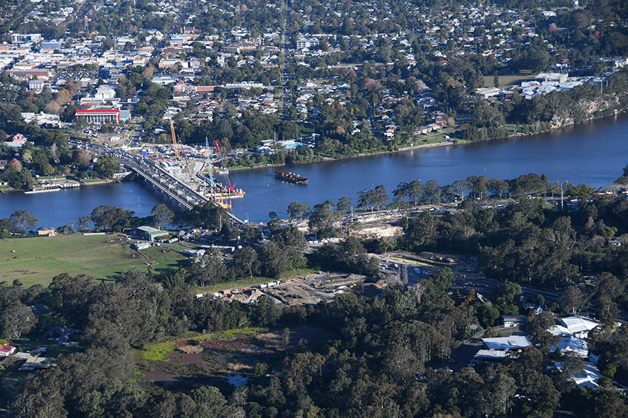 Nowra Bridge looking south