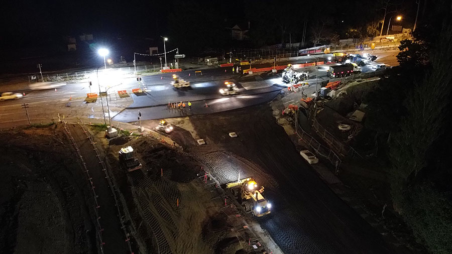 Bolong Road weekend closure night work