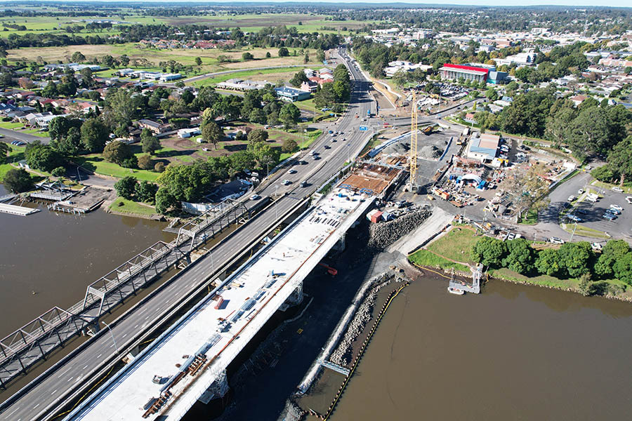 Nowra Bridge site looking south