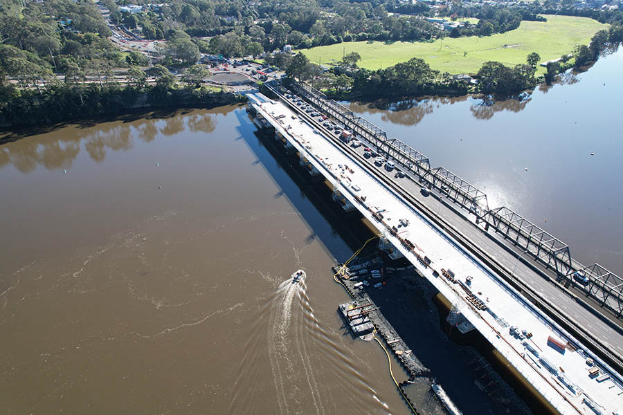 Nowra Bridge looking north