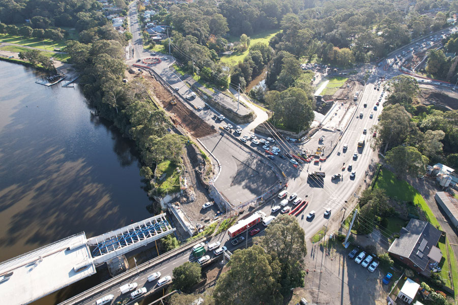 Nowra Bridge Project - Illaroo Road looking west