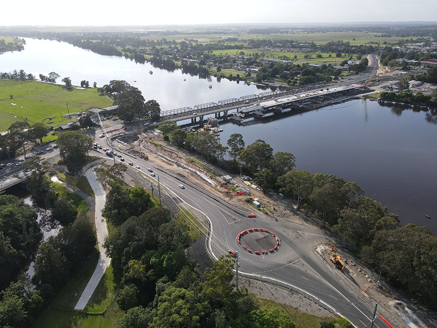 Construction work on Illaroo Road