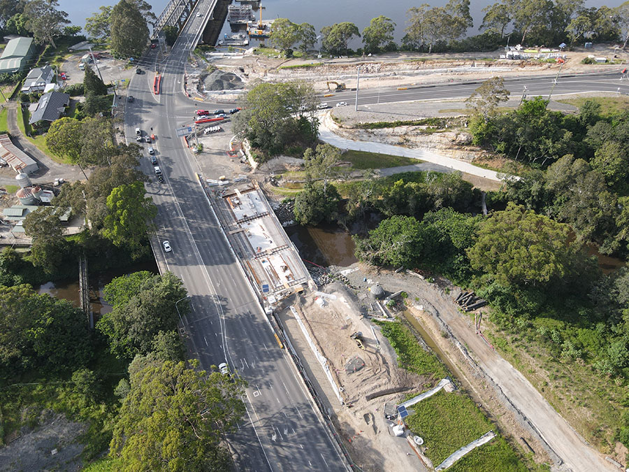 Bomaderry Creek Bridge widening work