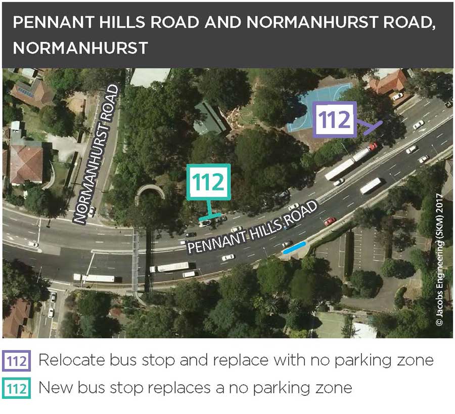 Pennant Hills Road and Normanhurst Road, Normanhurst