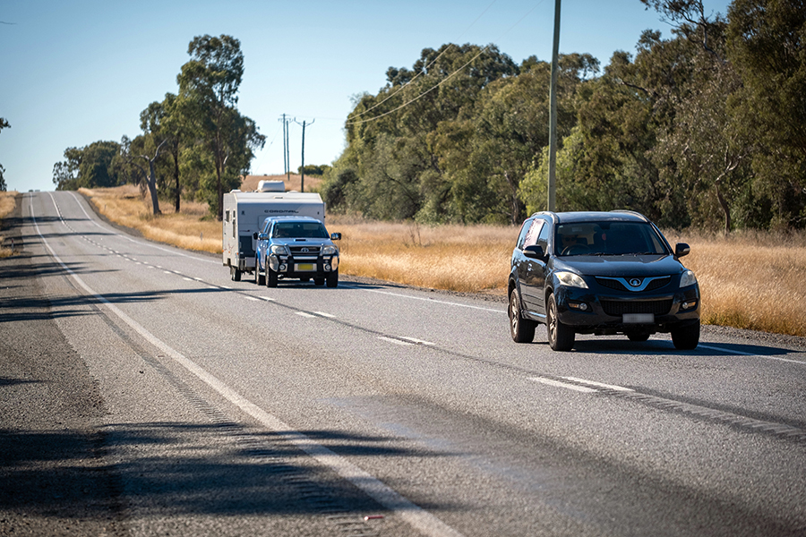 Rumble strips installed on NSW regional highways