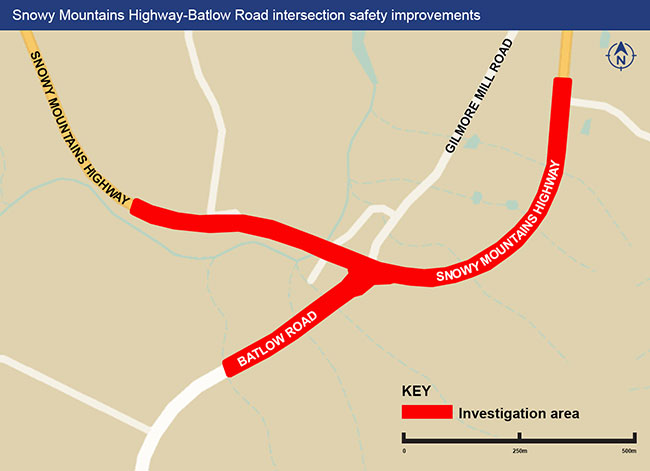 Snowy Mountains Highway-Batlow Road intersection safety improvements