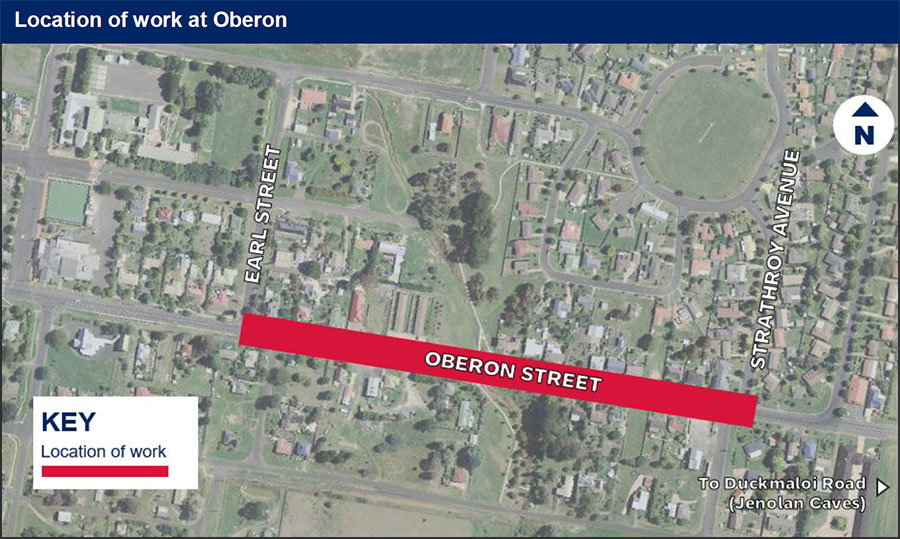 Location of work at Oberon