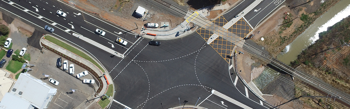 Current intersection at Yoogali