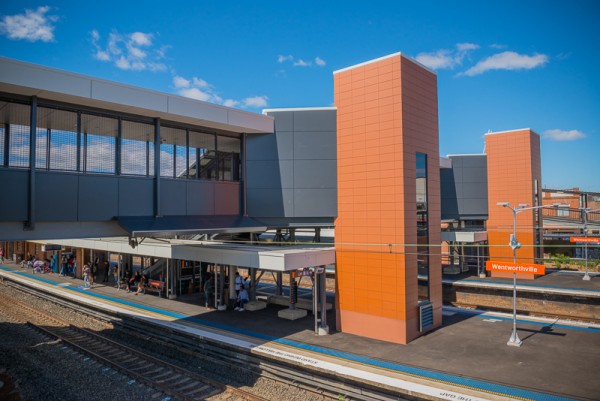 The upgraded Wentworthville Station 