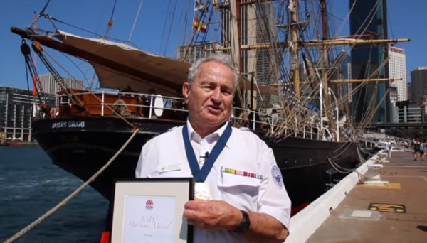 David Lyall 2015 NSW Maritime Community Medal winner