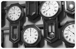 Example of clocks in the Sydney Trains heritage clock collection